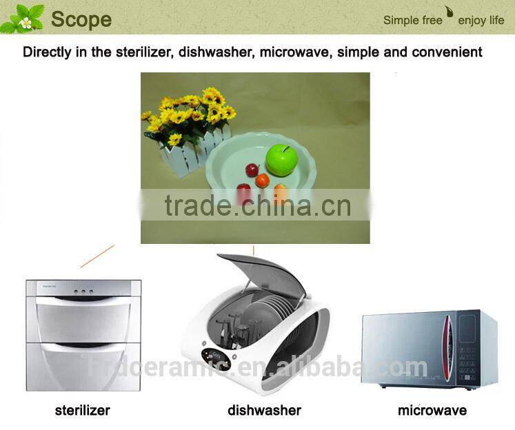 2014 wholesale daily use porcelain ceramic bakeware Fruit plate