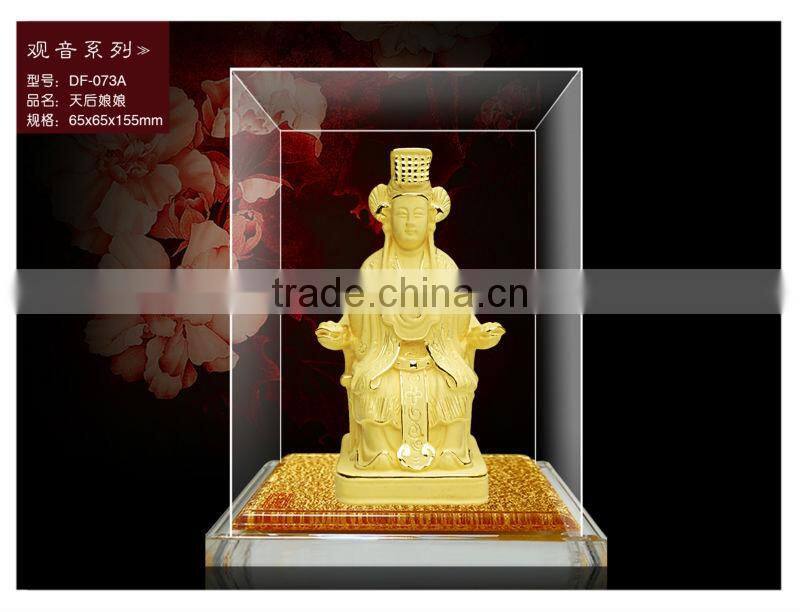 Hot Product 2014 24K Gold Plated Promotion gift Buddha statue in display box WS336-DF032