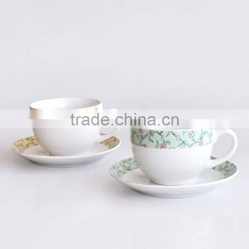 Set Of 4pcs 250CC Tea Cup and Saucer
