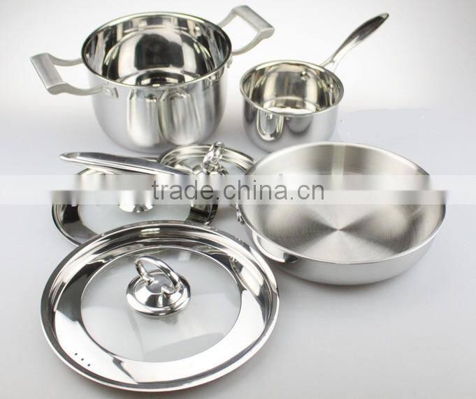 2014 Modern Style Stainless steel 18 8 cookware set