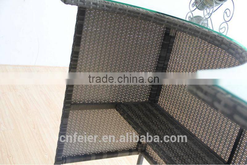 T6153CH Wicker Woven Portable Dining Set