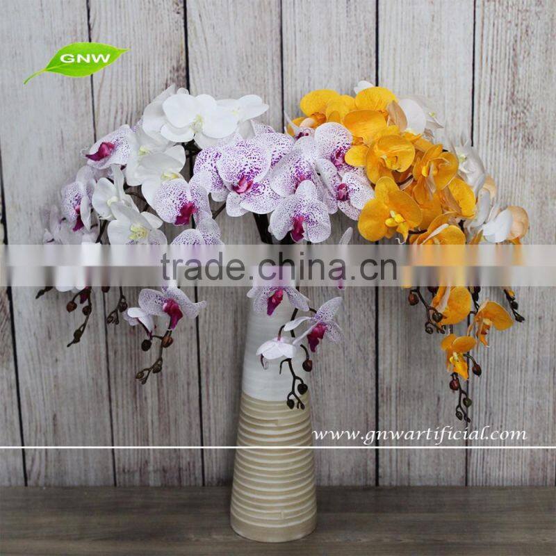 GNW FL-OK78-30-5 High quality silk orchid blossom branch for handing