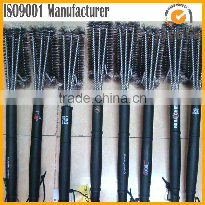 food grade stainless steel cleaning grill bbq brush