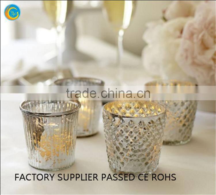 Polygon votive candle jars