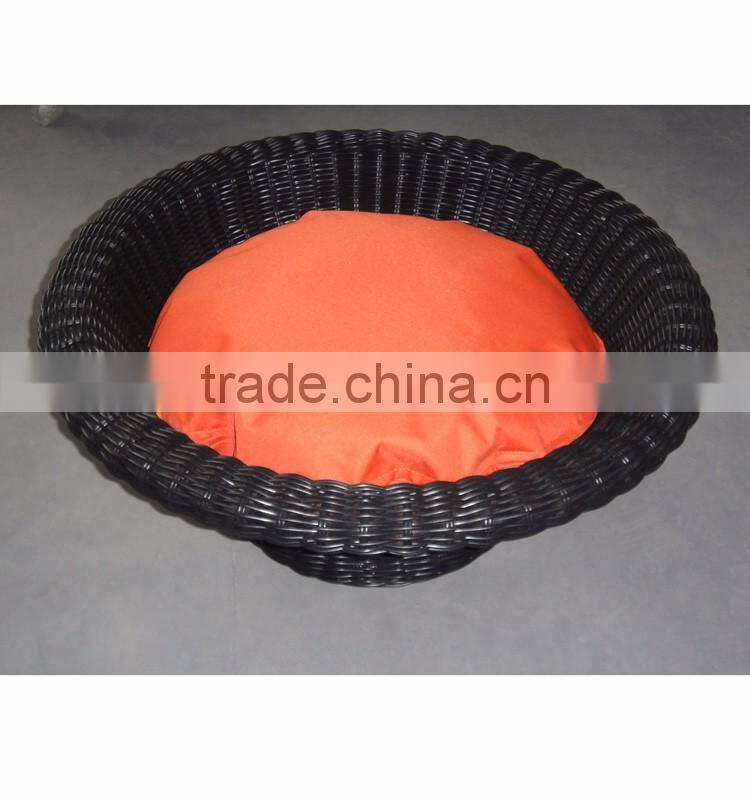 luxury wicker dog bed round rattan