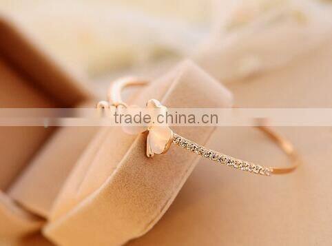 Wholesale stainless steel bracelet opals bangle bracelet