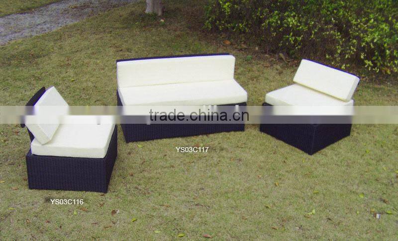 Hot selling garden furniture with rattan for family