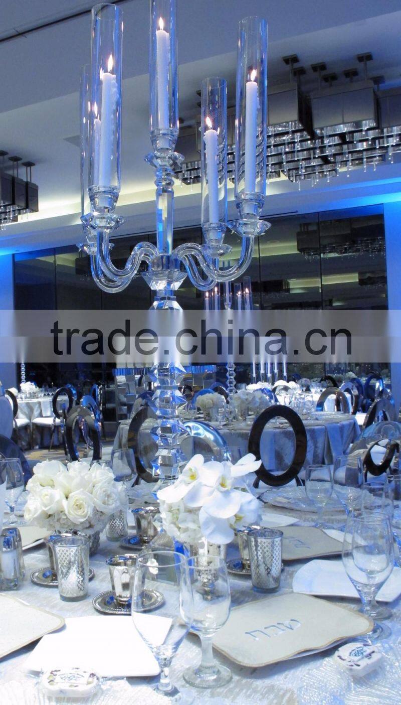 tall glass pillar candle holders for tables