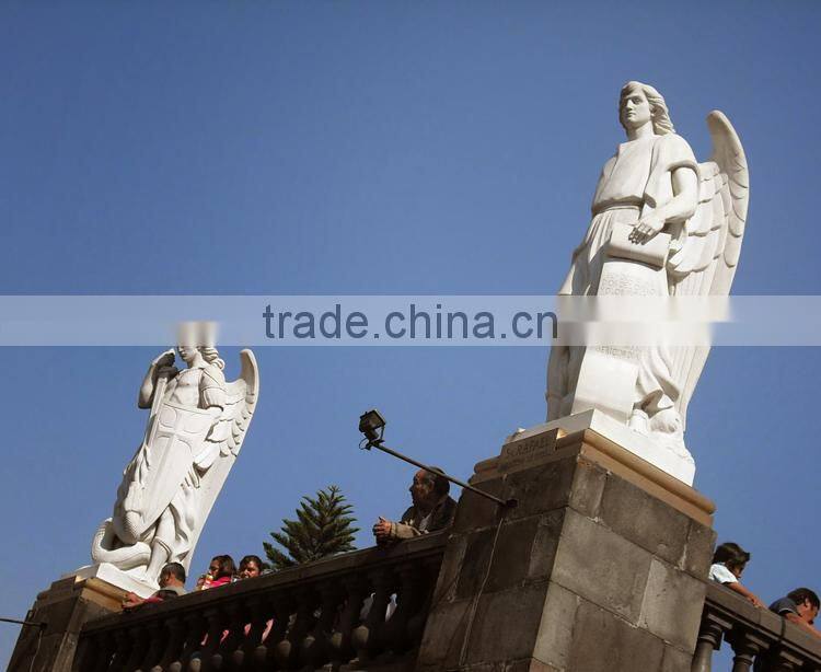 St. Michael garden angel sculpture marble archangel statue