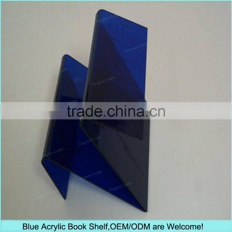 Custom 3 sides rotating display stand acrylic Brochure display stand