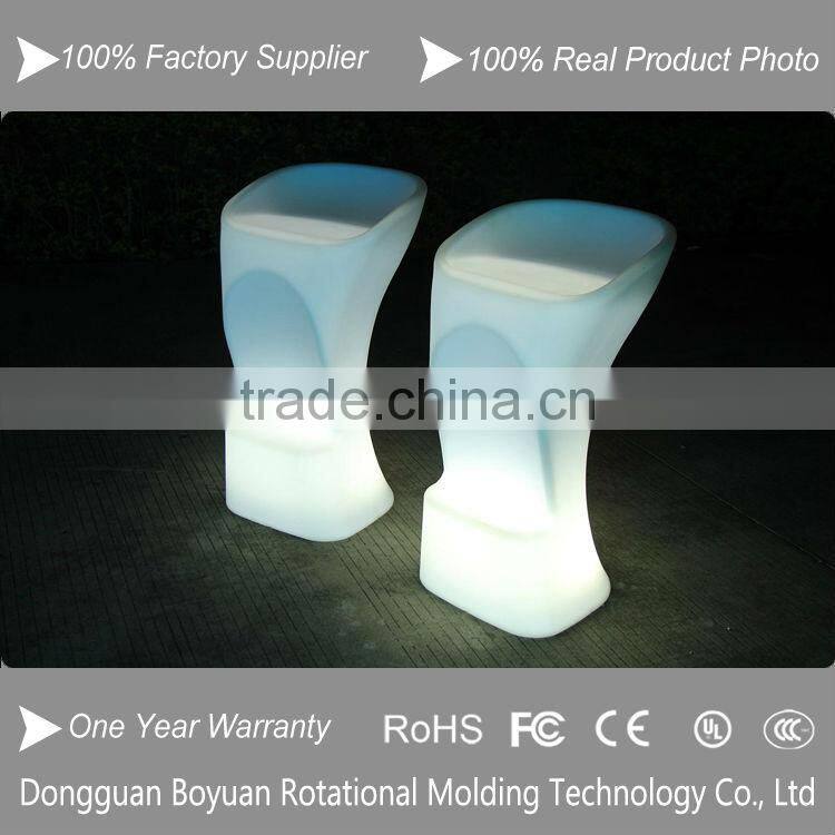 LED bar chair for party, led lighting nightclub chairs for events