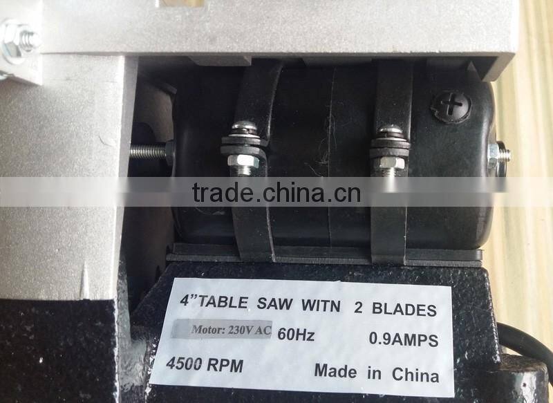 100mm 4" 90W Power Jewelry Small Bench Circular Saw Electric Hobby Mini Miter Table Saw