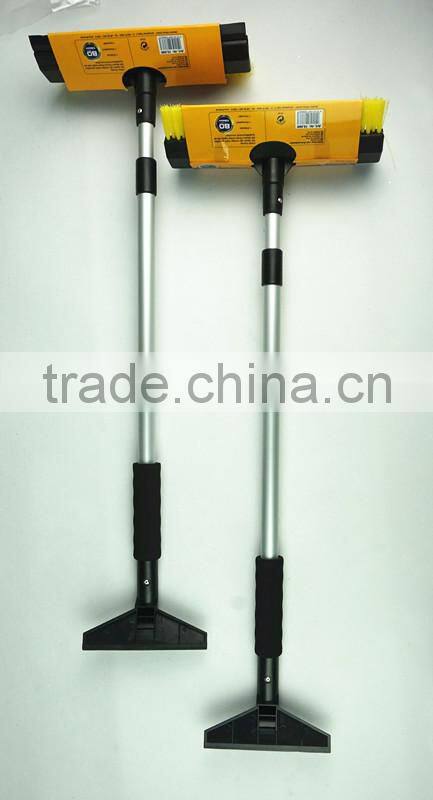 3 in 1 multifunctional extendable snow broom with ice scraper