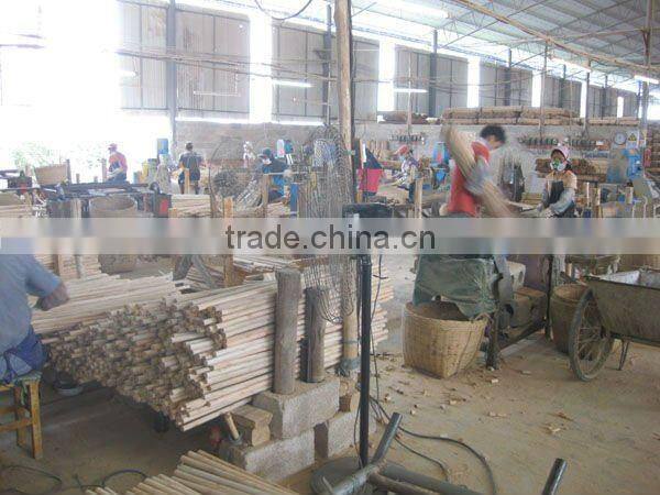 long wooden broom handle/mop handle