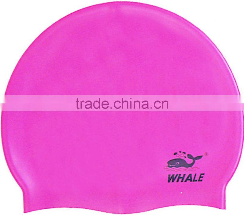 High quality yellow water proof swimming caps and customized silicone swim cap(CAP-112)
