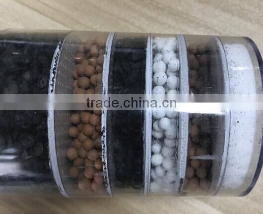 Activated carbon particles filter with 6 layer