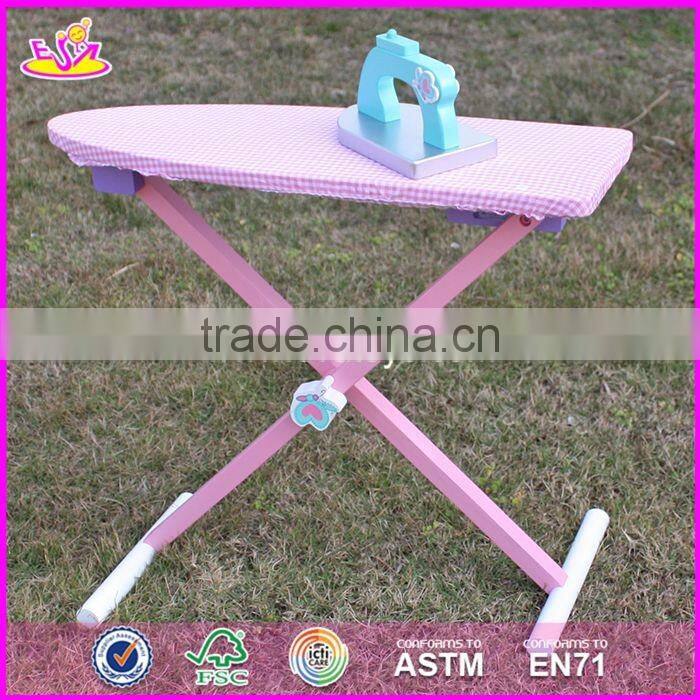 2017 New products children pretend play wooden toy ironing board W10D151