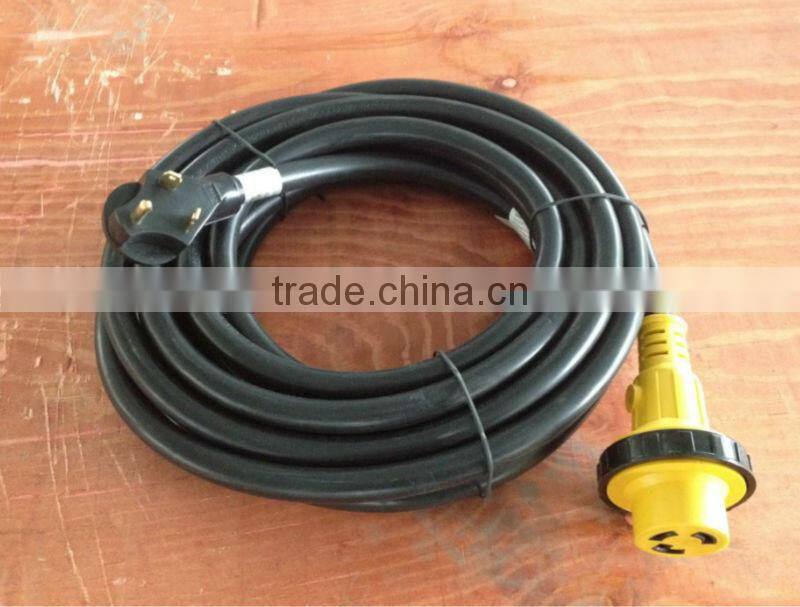 S80219 30AMP Marine Extension cord/Regular Plug Recreational vechile power cord RV cord-25FT