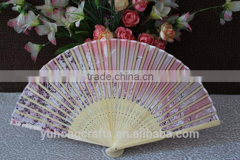 Anji Yuhong Factory wholesale silk Japanese fan