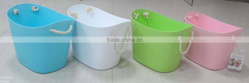 Custom high quality decorative plastic bucket plastic laundry bucket bathroom bucket