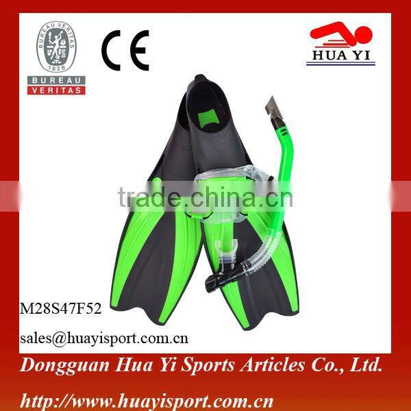 Child PVC Mask Snorkel Fins Diving Set For Sale