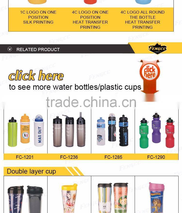 Factory supply Unbreakable 750ml reusable 500ml plastic water bottle