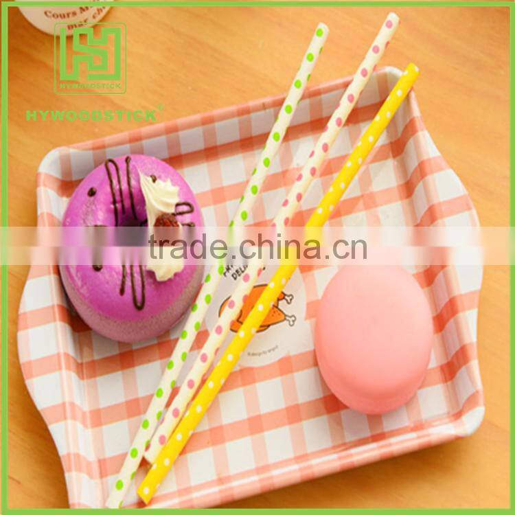 Disposable Biodegradable Fashion Design 100% Natural Paper Straw