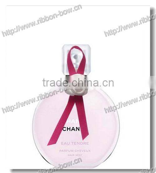 make satin ribbon flowers for perfume bottle