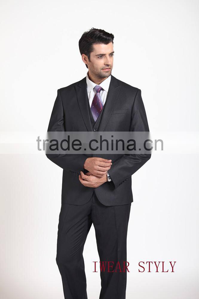 Stripe notch lapel 3pcs business suits for man/ suit men