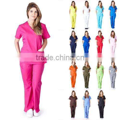 Customized Medical Uniform/scrub suit/nurse hospital uniform health care