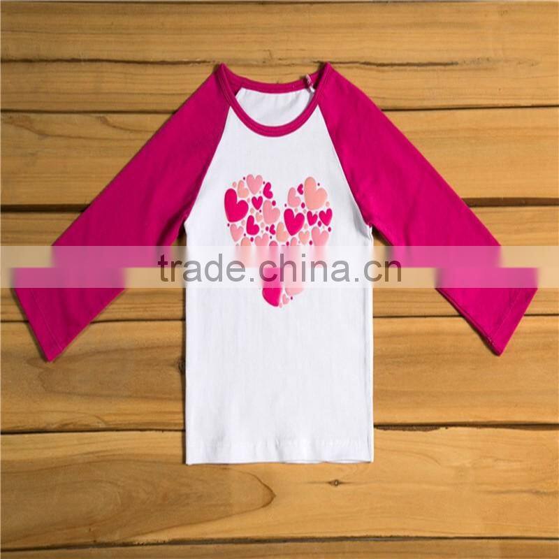 Wholesale Baby Girl Icing Comfort Colors Printing Designs Tops Boutique Kids Long Sleeve T-Shirt