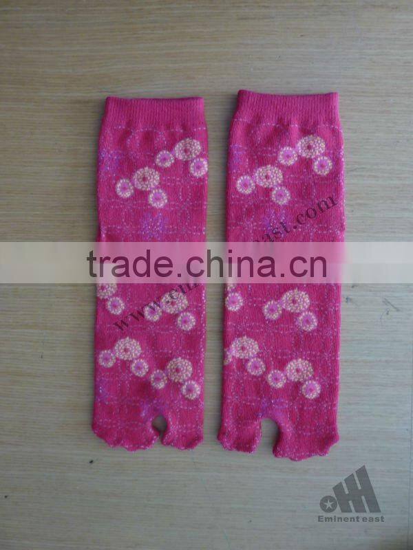 Promotional colorful two toe sock