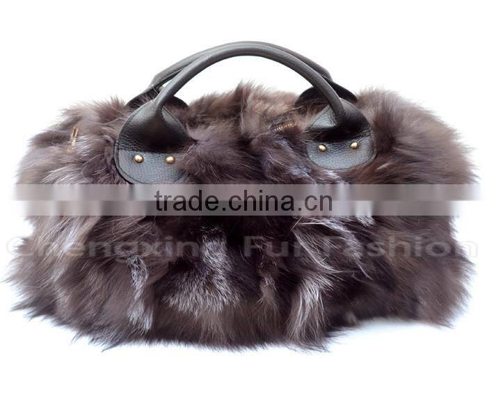 CX-H-34 Genuine Fox Fur Handbag