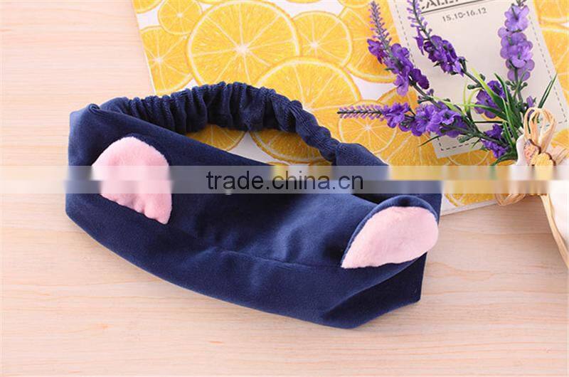 Wholesale good quality facial hair bands for girl wash broad facial elastic hair bands