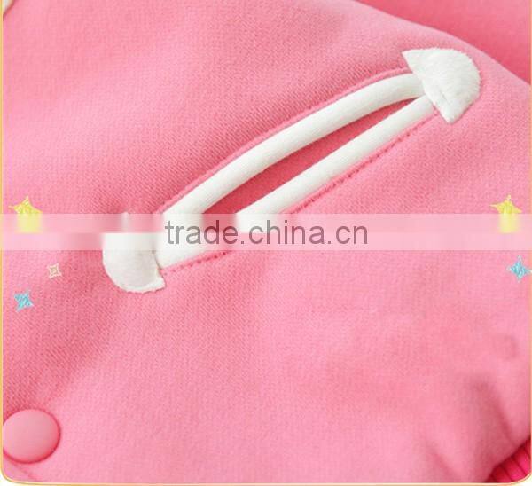 Girls fashion design embroidery crew neck sweatshirts
