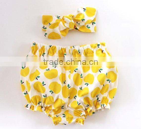 Summer fresh fruit cute girl bloomers baby underwear size for 0-2T