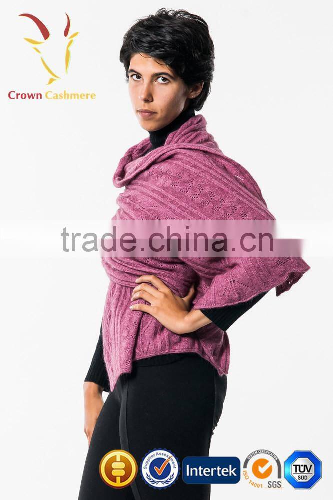 100% Pure Cashmere Cable Wrap/Shawl Pashmina Shawl/Wrap