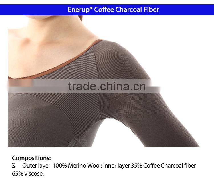 Coffee charcoal thermal underwear women long johns