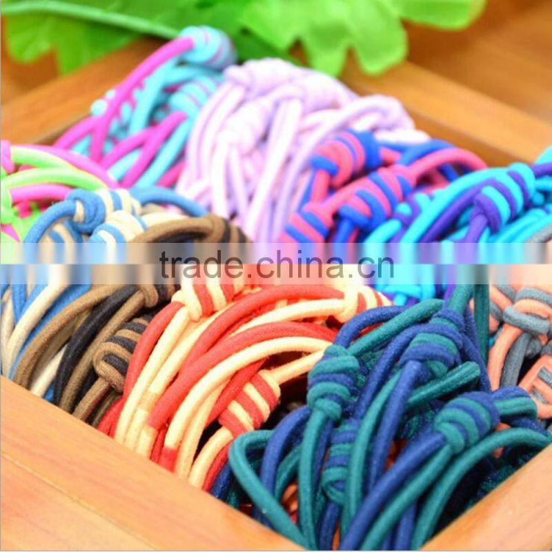 The New Double Knotted hair band, Children elastic hair ties