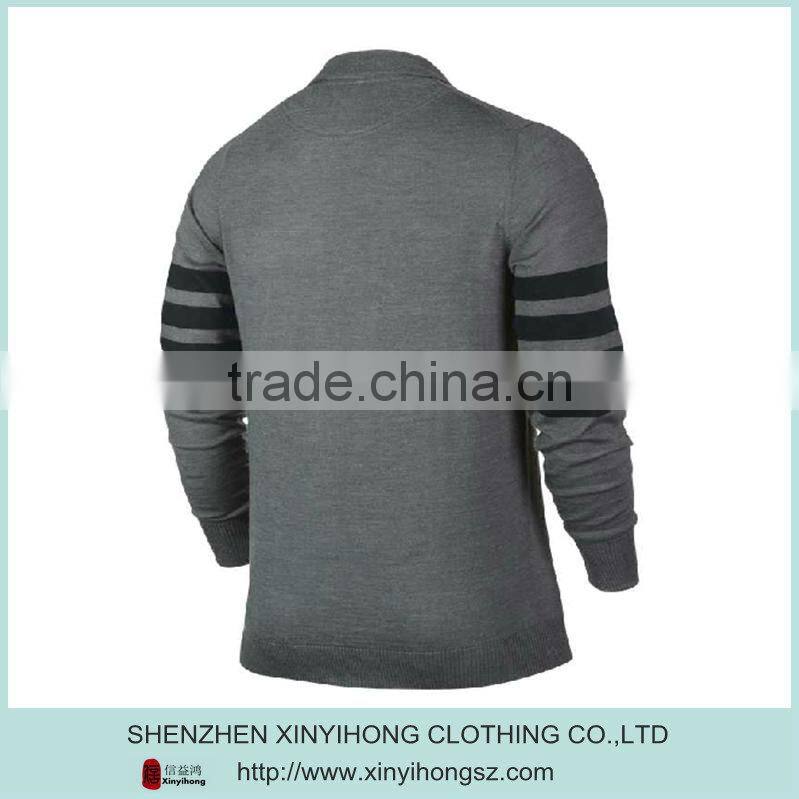 hot selling mens brands polo collar gym Knitwear