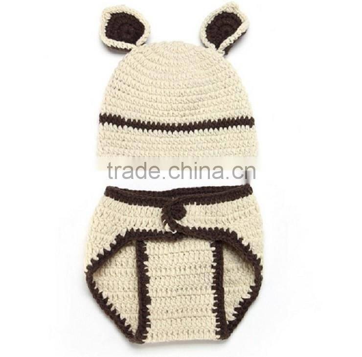 2016 wholesale boutique newborn hand made knitting patterns animal hats