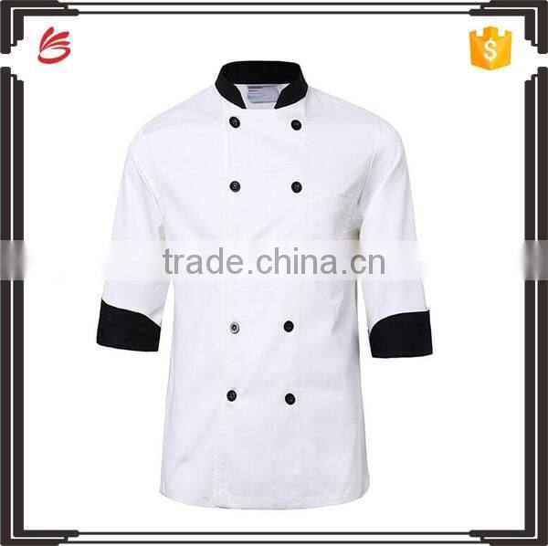 Plain dyed garment chefs uniform restaurant unifrom fabric for wholesale
