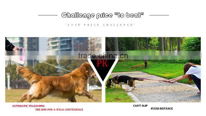 R1957H Hands Free Nylon Dog Leash Dog Lead Dog Jogging Leash With Waste Bag Collector