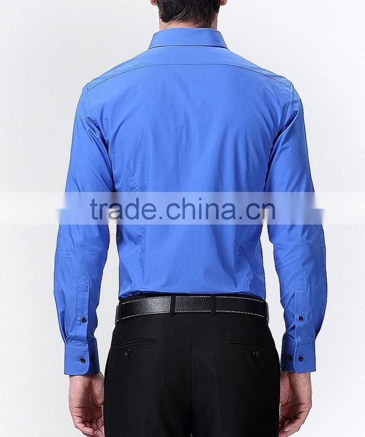 Stylish high collar shirts for men fancy sky blue shirts for men
