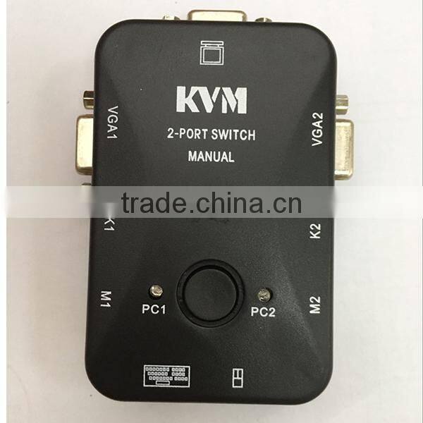 2017 New PS/2 200 MHz Plastic 2 Port KVM Switch