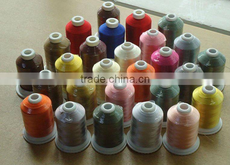 superior quality 100 rayon embroidery thread for fabric from China
