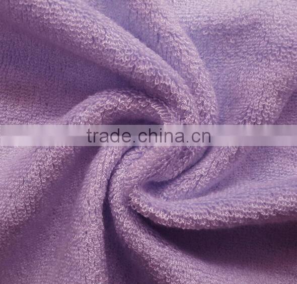 wholesales double sided bamboo fiber terry towelling fabric