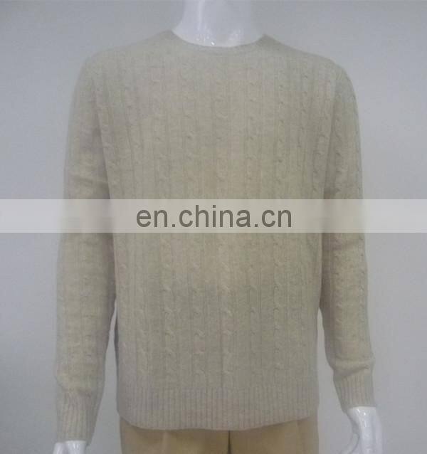 European style men's cashmere pullover knitwear