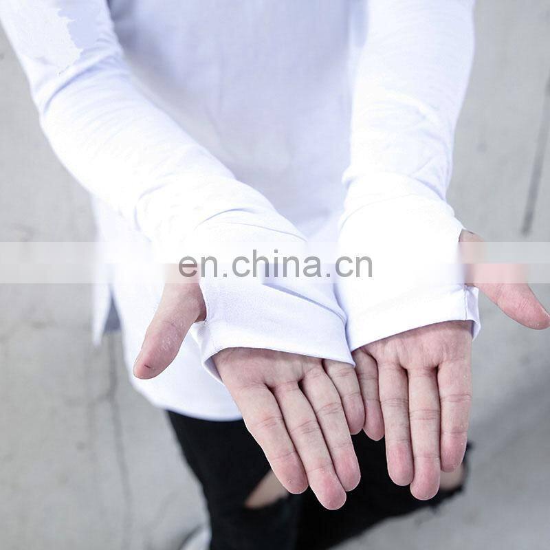 Small Minimum Order Quantity Long T Shirt Men 2017