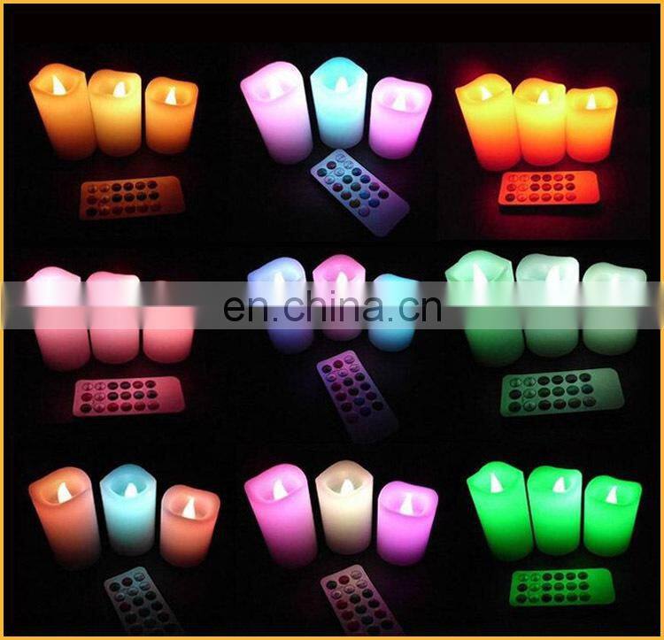 RoHS/CE/EMC Passed Real Wax Water Sticking Scented Flameless LED Candle